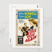 Carte Postale Film des années 1940 I Love You Again (Devant / Derrière)