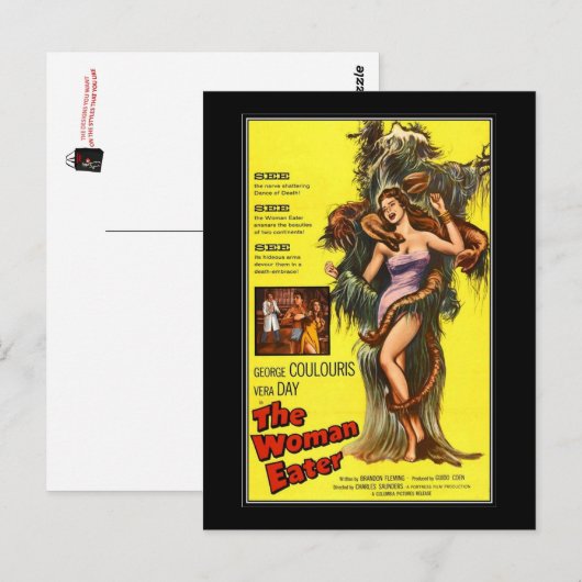 Carte Postale film d'horreur vintage - (Devant / Derrière)