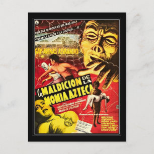 Carte Postale film d'horreur vintage -