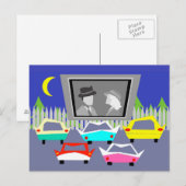 Carte postale Film Drive-In de petite ville (Devant / Derrière)