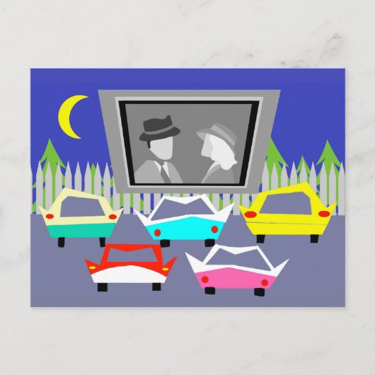 Carte postale Film Drive-In de petite ville (Devant)