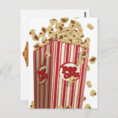 Carte Postale film popcorn (Devant / Derrière)
