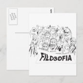 Carte Postale FILOSOFOS platao aristoteles euclides sócrates (Devant / Derrière)