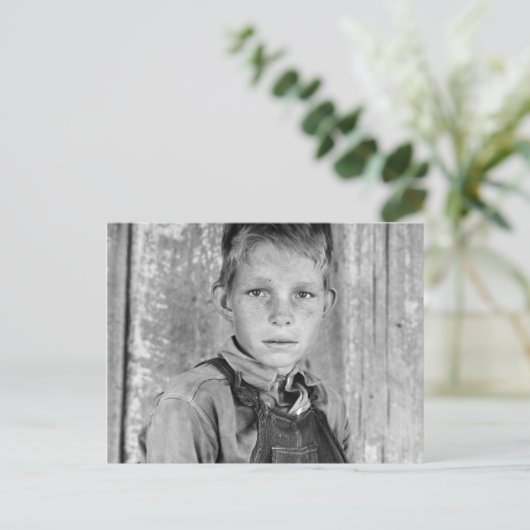 Carte Postale Fils de Sharecropper - 1937 (Debout devant)