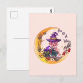 Carte Postale Fils d'une sorcière - Crescent Moon Design (Devant / Derrière)