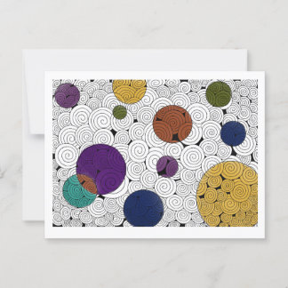 Carte postale Fils et cercles