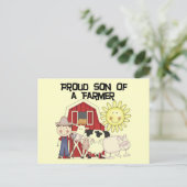 Carte Postale Fils fier des T-shirts et des cadeaux d'un (Debout devant)