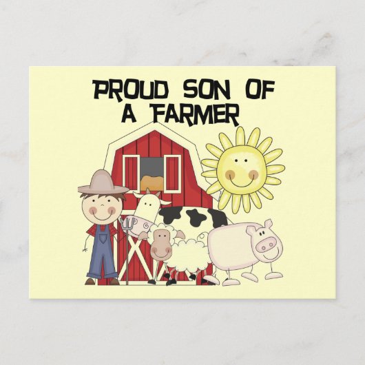 Carte Postale Fils fier des T-shirts et des cadeaux d'un (Devant)