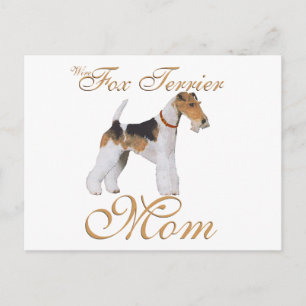 Carte Postale Fils Fox Terrier Fête des Mères