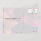 Carte Postale Fils translucides rouge-orange (Dos)