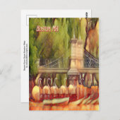 Carte Postale Filtre d'été Boston Swan Boats (Devant / Derrière)