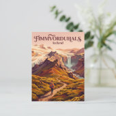 Carte Postale Fimmvorduhals Islande (Debout devant)