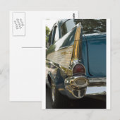 Carte Postale Fin Chevy Bel Air Tail (Devant / Derrière)