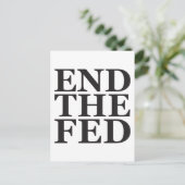 Carte Postale Fin de la Fed - Noir (Debout devant)