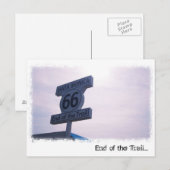 Carte Postale Fin de la piste (Devant / Derrière)