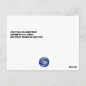 Carte Postale Fin de l'apocalypse mondiale (Dos)