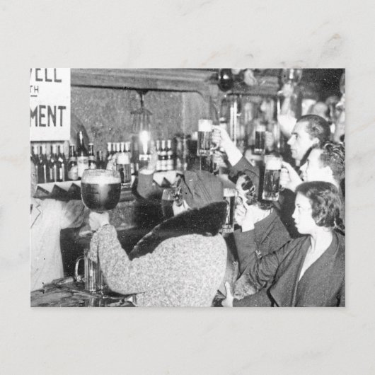 Carte Postale Fin De L'Interdiction - Adieu 18e Amendement (Devant)