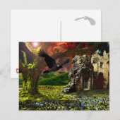 Carte Postale Fin des jours... Le dernier arbre. (Devant / Derrière)