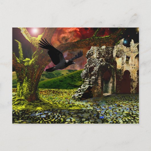 Carte Postale Fin des jours... Le dernier arbre. (Devant)