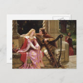 Carte Postale Fin du flirt de chanson Edmund Blair Leighton (Devant / Derrière)