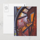 CARTE POSTALE FIN D'UN JOUR DUR (Devant / Derrière)