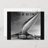 Carte Postale Fin d'une époque, Concorde, New York (Devant / Derrière)