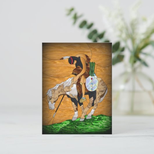 Carte Postale Fin d'une longue piste (Debout devant)