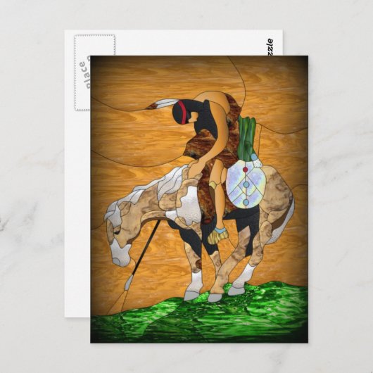 Carte Postale Fin d'une longue piste (Devant / Derrière)