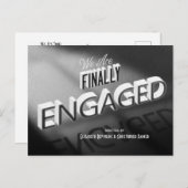 Carte Postale Finalement Engagé Vidéo Noir Blanc Enregistrer La  (Devant / Derrière)