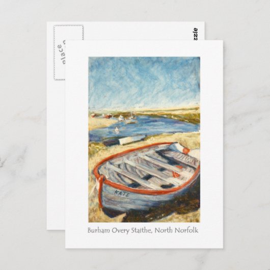Carte Postale Fine Art - Burnham Overy Staithe, No (Devant / Derrière)