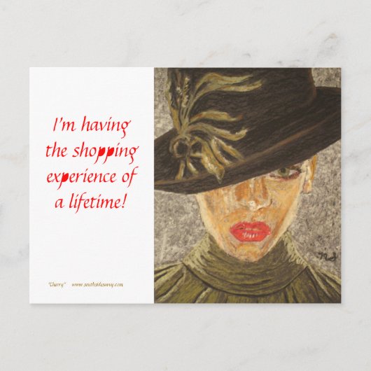 Carte Postale Fine Art Postcard - Shopping Experience (Devant)