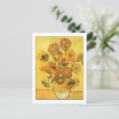 Carte Postale Fine Art Quinze tournesols par Van Gogh (Debout devant)