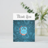 Carte Postale Fine mignon Cool Girl Retro Floral Mode (Debout devant)