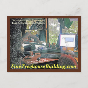 Carte Postale FineTreehouseBuilding Regal Road desk -