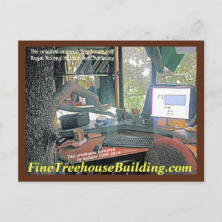 Carte Postale FineTreehouseBuilding Regal Road desk -