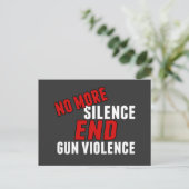 Carte Postale Finie la violence de la fin du silence (Debout devant)