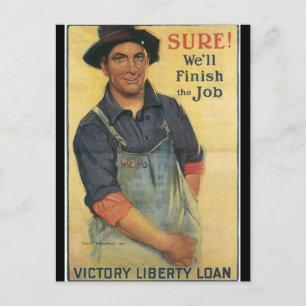 Carte Postale Finir le travail Seconde Guerre mondiale