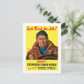 Carte Postale Finissons Le Travail ! (Debout devant)