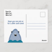 Carte Postale Finition Fantastique Fête d'anniversaire requin En (Dos)