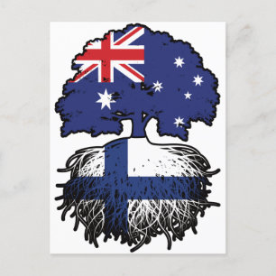 Carte Postale Finlande Finlande Australie Australie racine d'arb