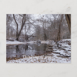 Carte Postale Finley Hiver Neige Pensées pour toi