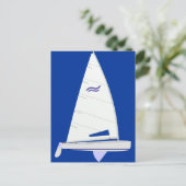 Carte Postale Finn Racing Voilier onedesign Classe olympique (Debout devant)