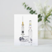 Carte Postale Fioles contenant la médecine pour des injections (Debout devant)