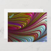 Carte Postale FIONA ~ 3D Fractal Design Pattern ~ Candy Treat ~ (Devant / Derrière)