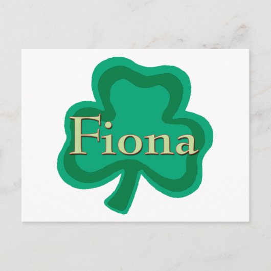 Carte Postale Fiona Irish (Devant)