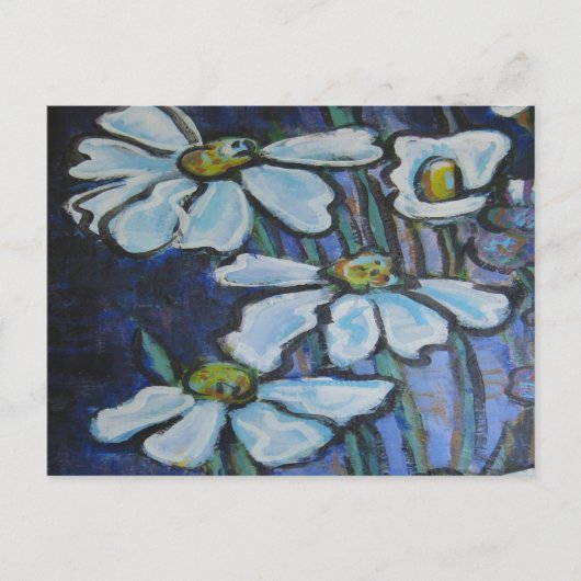 Carte Postale Fiore, marguerites peintes (Devant)