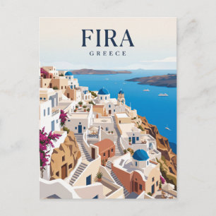 Carte Postale Fira Grèce