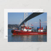 Carte Postale Fire Boat One - San Francisco (Devant / Derrière)