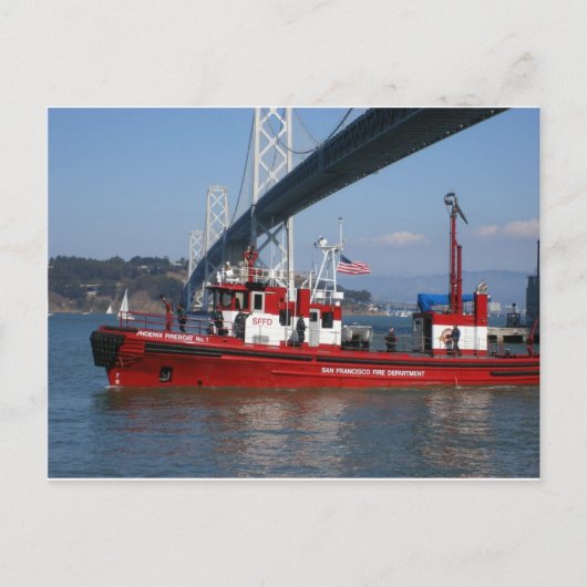 Carte Postale Fire Boat One - San Francisco (Devant)