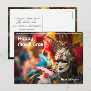 Carte Postale 💚 💛 Fire & Gold : Spectacle Mardi Gras